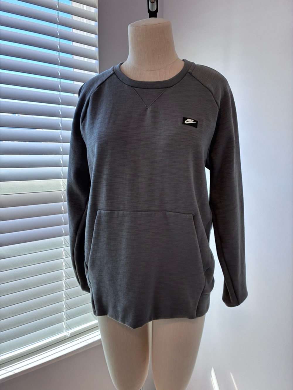 Nike Men’s Optic Fleece Grey Crewneck